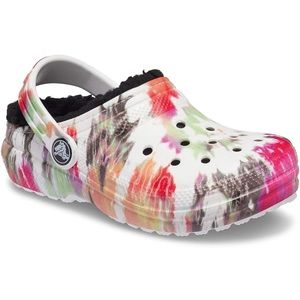 Crocs Blotched Tie Dye Lined, Kids 5 or Womens 7